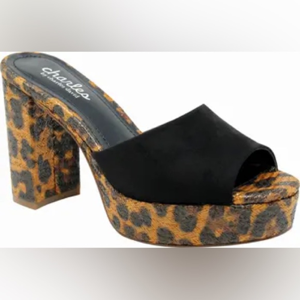 Charles by Charles David Myles Leopard Block Heel Sandal